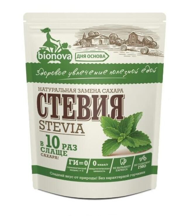 Сахарозаменитель стевия Bionova 10х 200г
