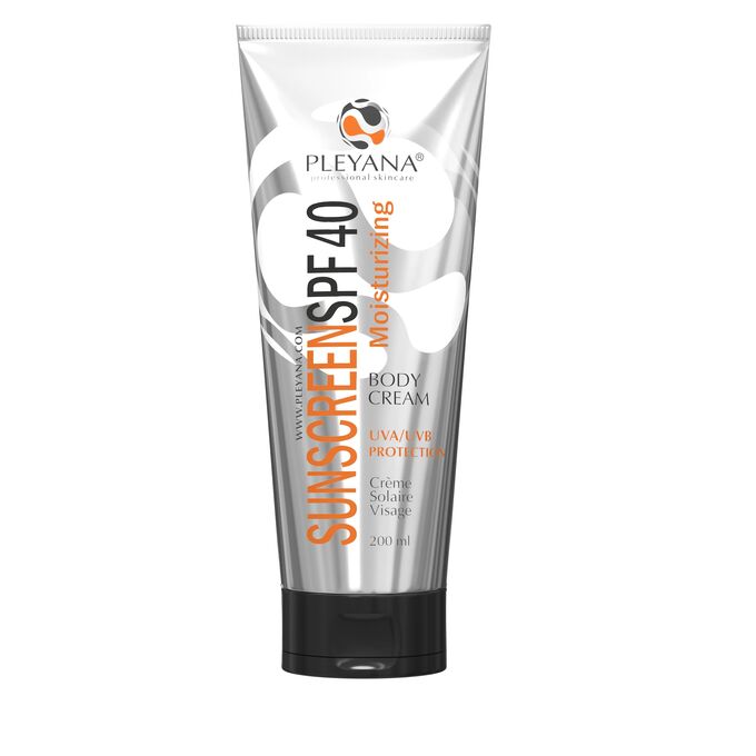 PLEYANA Солнцезащитный увлажняющий крем для тела SPF 40,200 мл