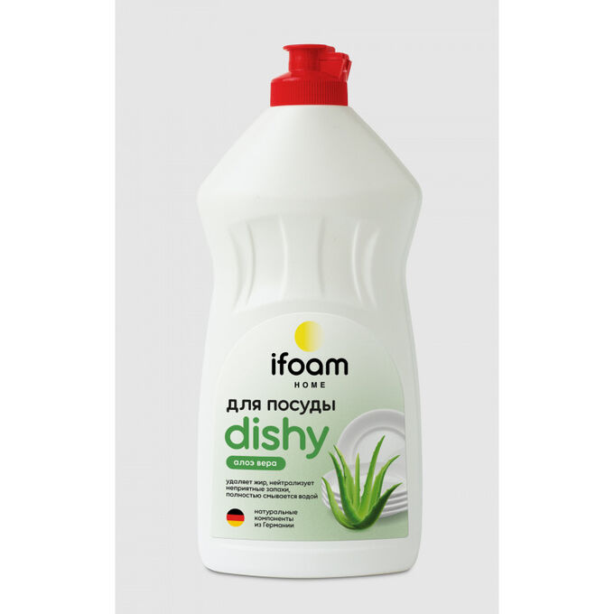 Гель для мытья посуды, овощей и фруктов алоэ - вера Ifoam &quot;DISHY&quot; 500мл