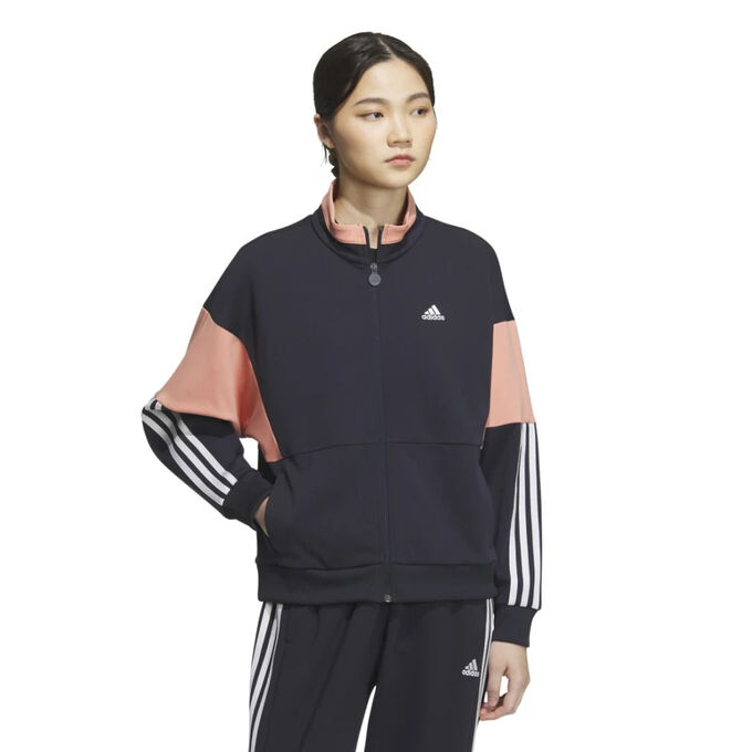 Adidas Team loose fit double knit track top - трикотажная мастерка свободного кроя - NAVY