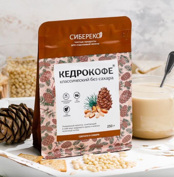 Сибереко Кедрокофе Классический на натуральных молочных сливках
