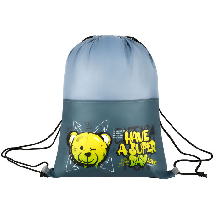 Мешок для обуви 1 отделение ArtSpace &quot;&quot;Bear&quot;&quot;, 340*420мм