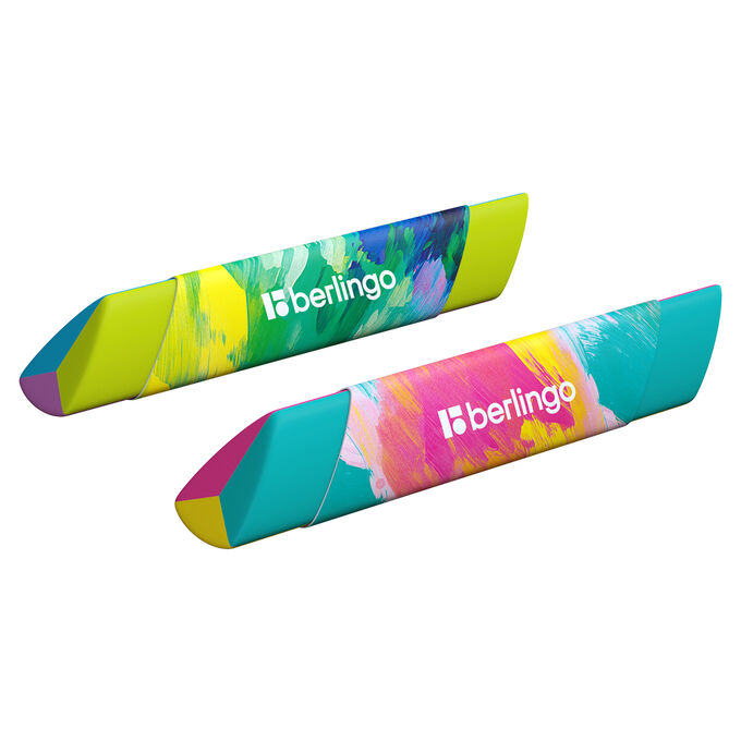 Ластик Berlingo &quot;&quot;Collision XS&quot;&quot;, треугольный, скошенный, термопластичная резина, 80*15*15мм, ассорти