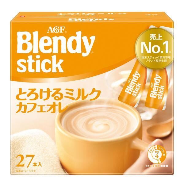 AGF Кофе Blendy СТИК Cafe Ole топлёное молоко 9,3гр*27стиков