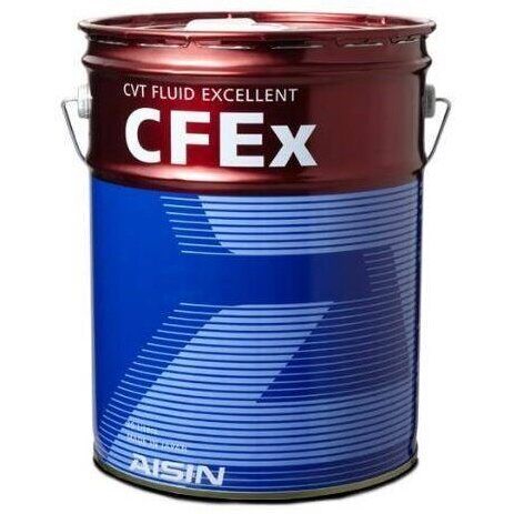 Масло трансмиссионное Aisin CFEx, синтетическое, универсальное, для вариаторов, 20л, арт. CVTF00PLB