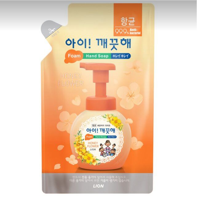 LION Пенное мыло для рук &quot;Ai - Kekute&quot; Цветочный Мёд, с антибактериальным эффектом, запасной блок