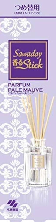 Ароматический диффузор для дома с палочками &quot;Kobayashi PARFUM PALE MAUVE&quot; «Parfum Pale Mauve» (без рифлёного флакона наполнитель + палочки) 70 мл 70
