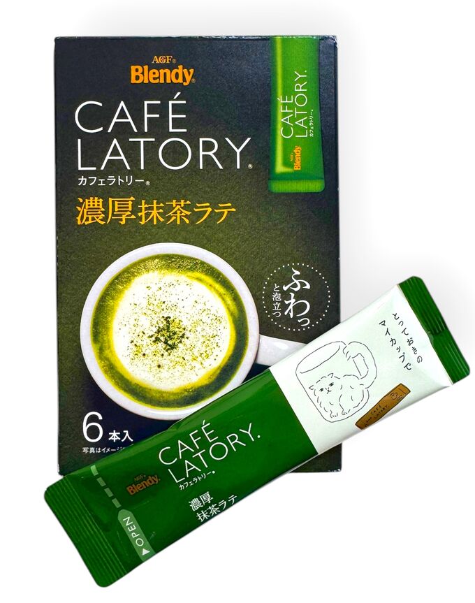 Blendy Чай в стиках AGF Cafe Latory Маття Латте, (6шт.*13,4гр.) 69 гр.