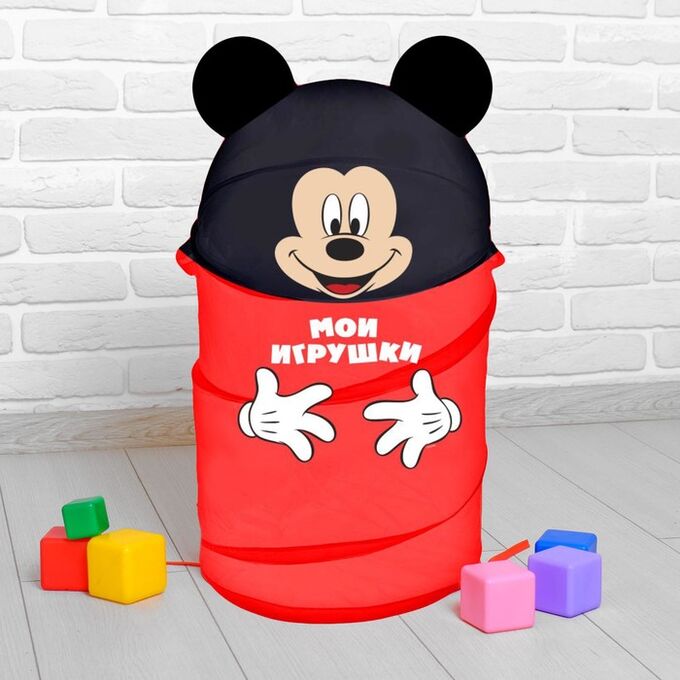 Disney Корзина для игрушек &quot;Мои игрушки&quot; Микки Маус и его друзья с ручками и крышкой