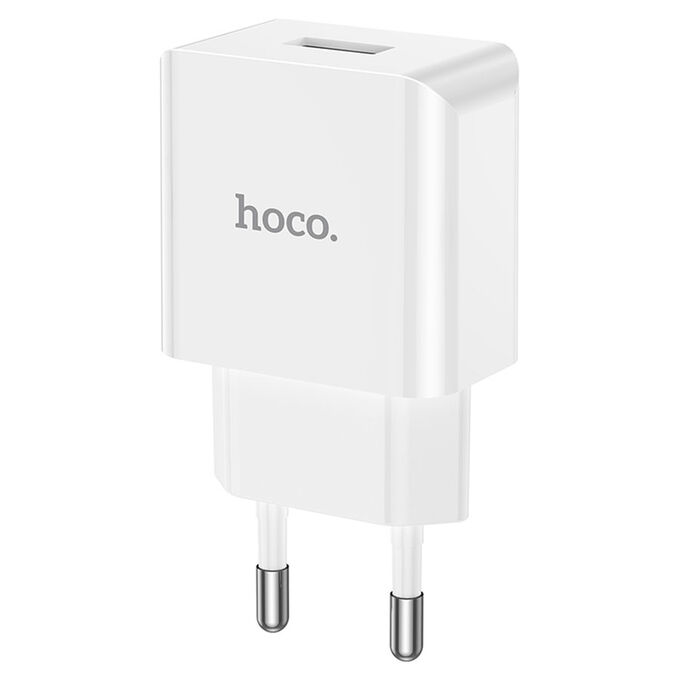 Сетевое зарядное устройство HOCO C106A 1xUSB, 2.1A, 10.5W, белый
