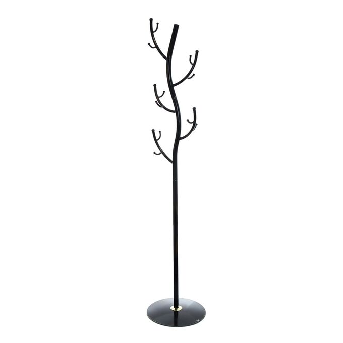 Вешалка напольная ЗМИ «Дерево», 38x38x181 см, цвет чёрный