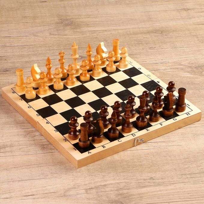 Настольная игра 3 в 1 &quot;Орнамент&quot;: шахматы, шашки, нарды (доска 29 * 29 см, дерево) микс