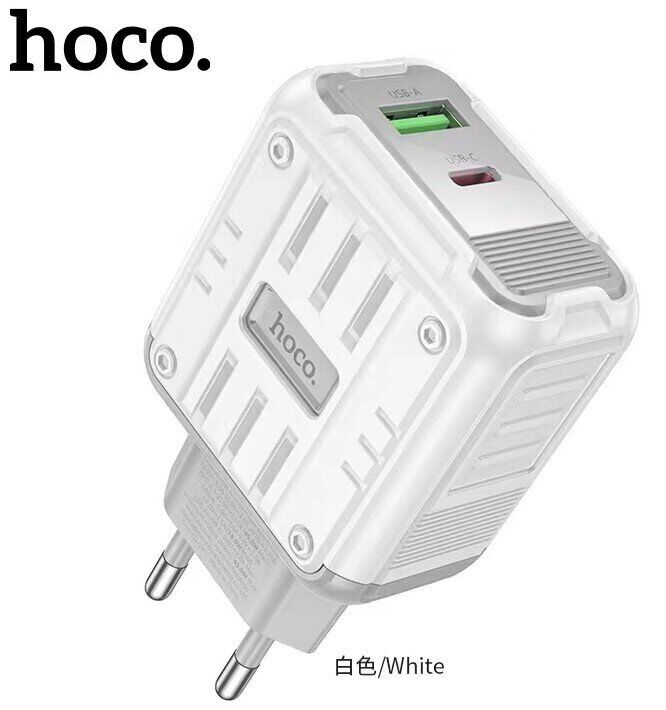 Hoco Зарядное устройство C136A Rock PD45W (1A1C) (европейский стандарт)
