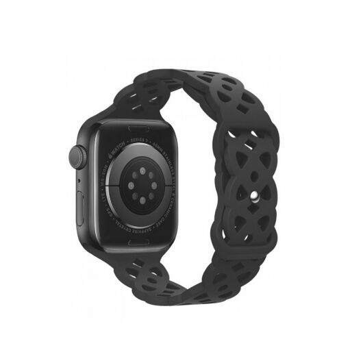 Hoco IWatch WA09
Гибкий однотонный силиконовый ремешок cat&#039;s eye серии hollow (38/40/41/42 мм)