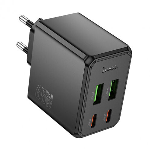 Hoco Зарядное устройство CS19A Auchan PD65W (2C2A) (европейский стандарт)