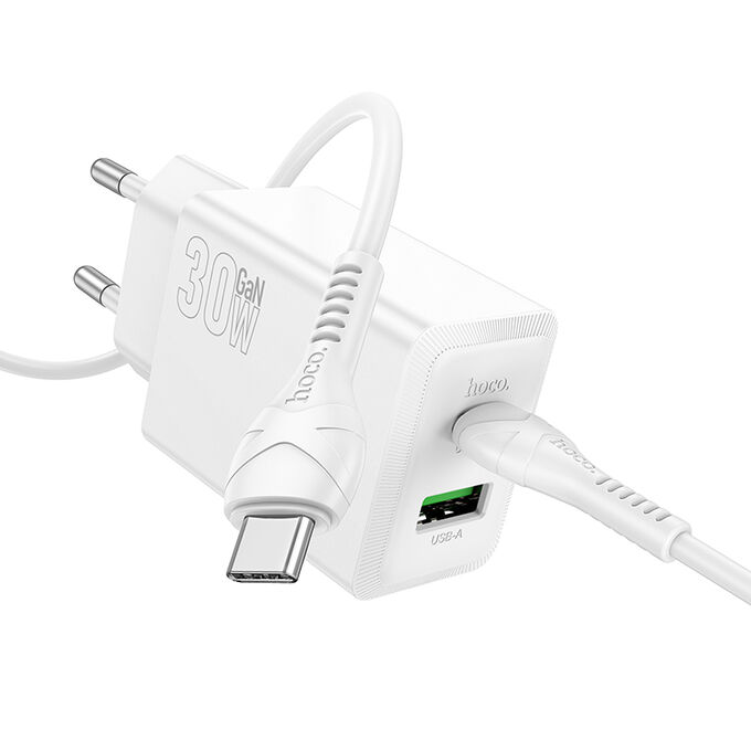Hoco Комплект зарядных устройств N71 Anxin PD30W + QC3.0 (C-C) (европейский стандарт)
