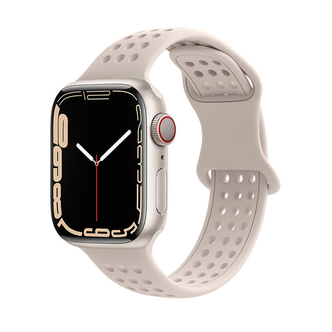 Hoco IWatch WA08
Гибкий однотонный силиконовый ремешок серии honeycomb (38/40/41/42 мм)
