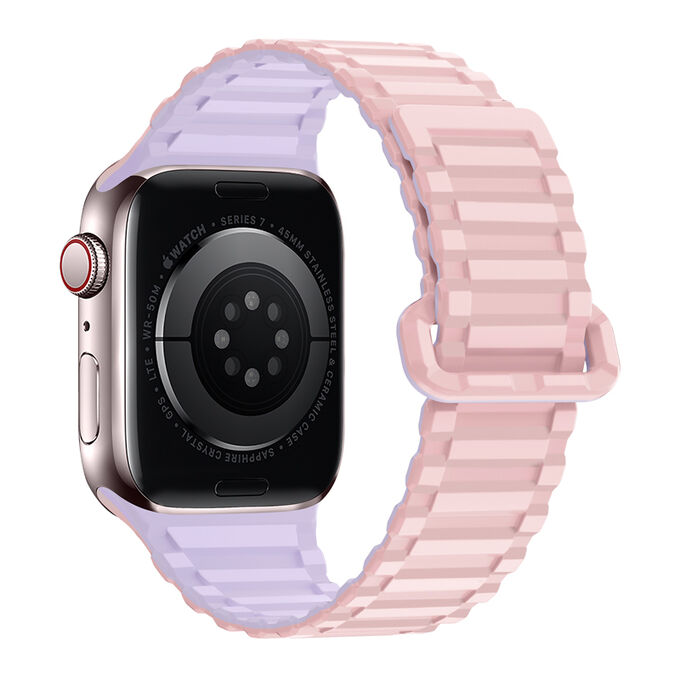 Hoco IWatch WA06
Магнитный силиконовый ремешок с рисунком armor серии Flexible (38/40/41/42 мм)