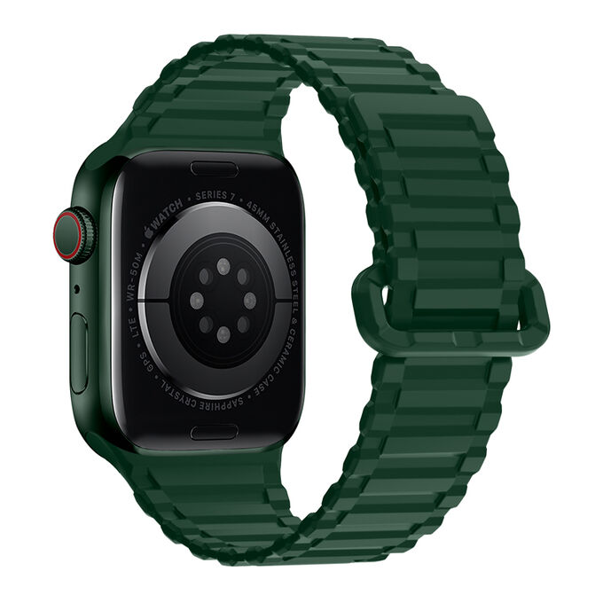 Hoco IWatch WA06
Магнитный силиконовый ремешок с рисунком armor серии Flexible (44/45/46/49 мм)