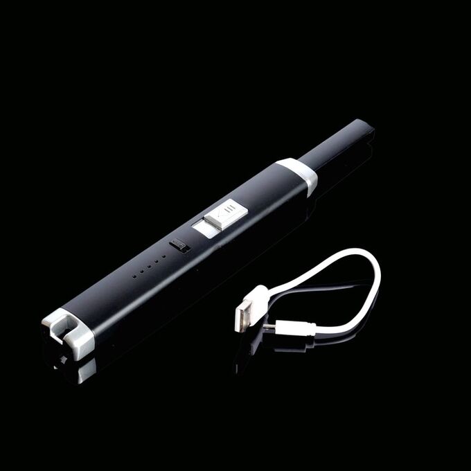 СИМА-ЛЕНД Зажигалка электронная, кухонная, 23 х 2.5 х 1.5 см, USB, черная