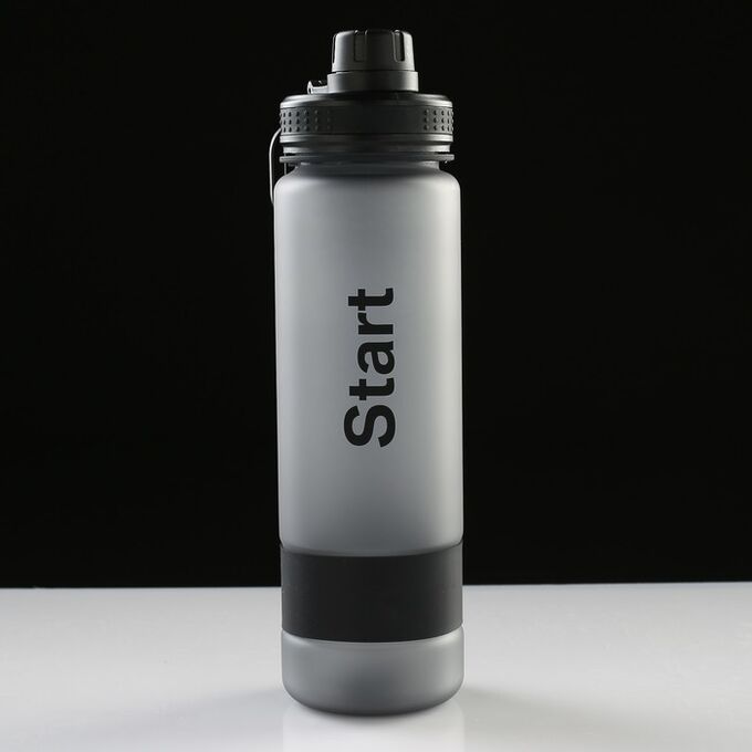 Бутылка для воды 900 мл, с петлей, винтовая крышка, микс, 7.5х27 см 4486404