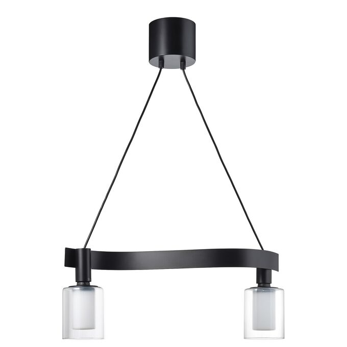 IKEA ACKJA MOLNART, подвесной светильник с электрической лампочкой, волнообразной формы, черный /цилиндрический в полоску