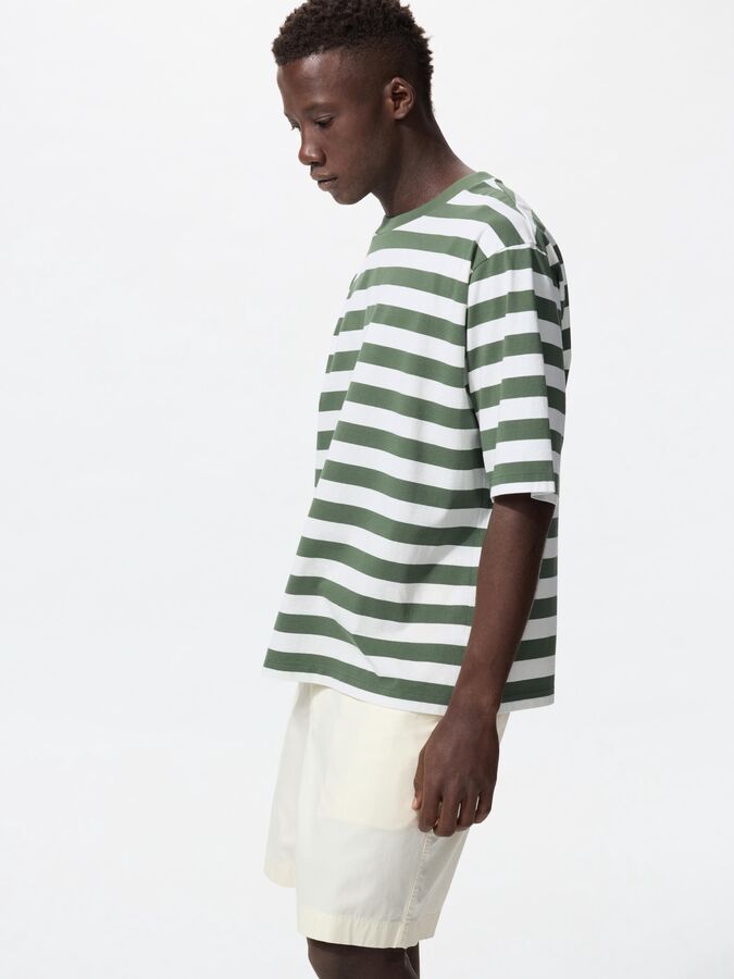 UNIQLO Футболка мужская оверсайз, зеленый