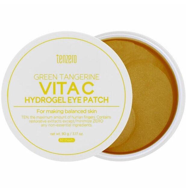Гидрогелевые патчи для глаз с экстрактом зеленого мандарина Tenzero Green Tangerine Vita C Hydrogel Eye Patch 90г