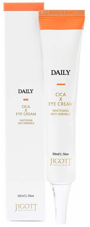 Крем для области вокруг глаз с центеллой Jigott Daily Real Cica Eye Cream 50мл