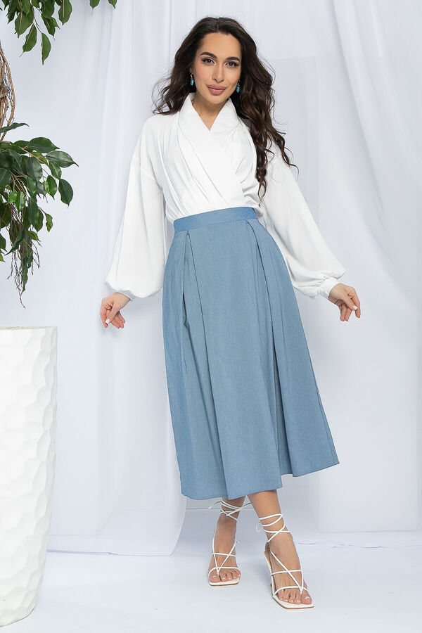 LT Collection Юбка Городская среда (голубой джинс) Ю13079-16М