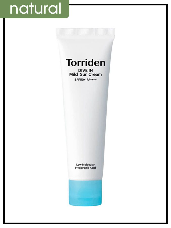 Крем солнцезащитный минеральный для лица влажняющий TORRIDEN Sun Cream Dive-In Mild SPF50+ Pa++++, 60 мл