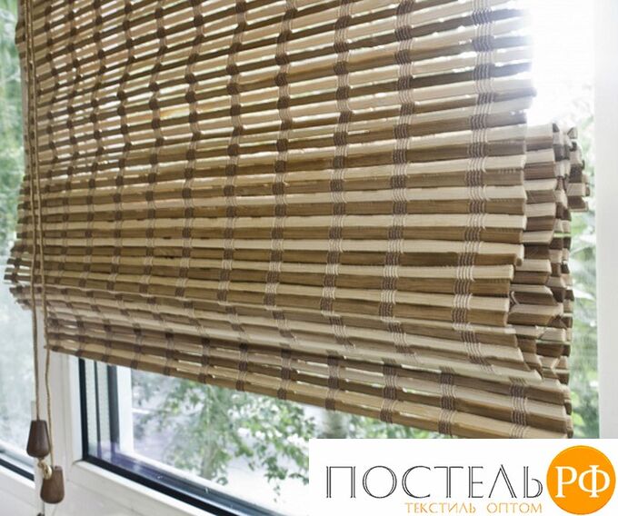Римские шторы, бамбук, микс, 120х160см, 72959120160