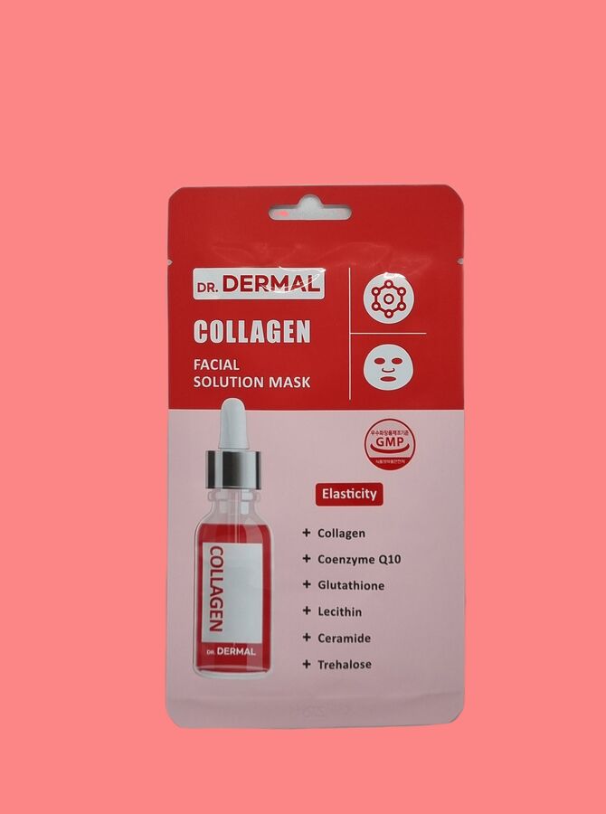 Тканевая маска для лица с коллагеном - Dr.Dermal Facial Solution Mask Collagen