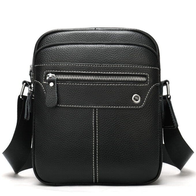 Fashion & Bags Сумка мужская, через плечо, натуральная кожа