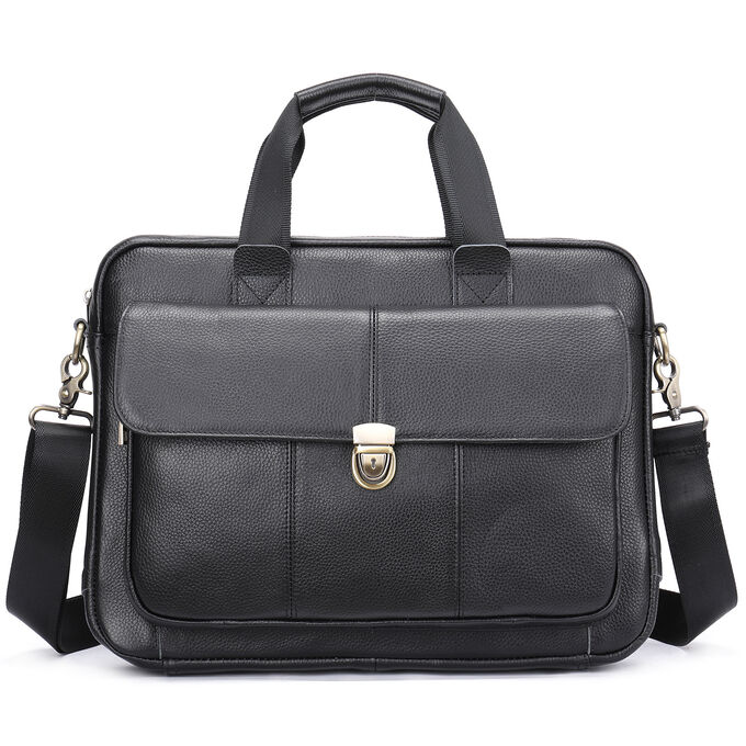 Fashion & Bags Сумка мужская для ноутбука и документов А4, натуральная кожа