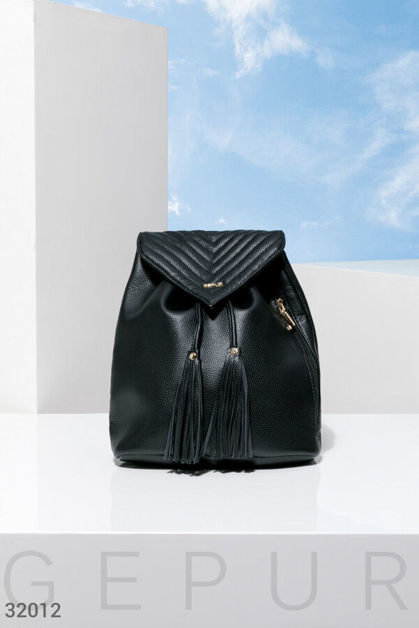 Gepur Минималистичный черный рюкзак