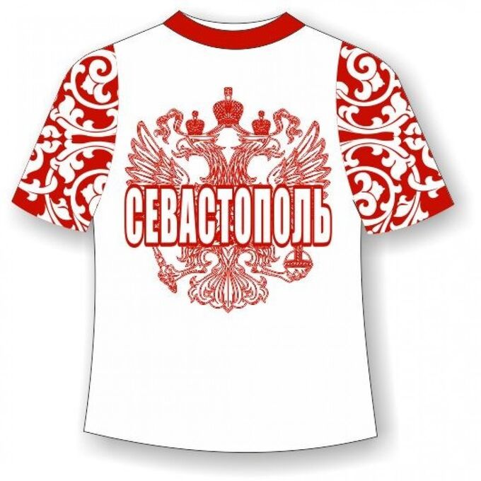 Мир Маек Детская футболка Севастополь хохлома красная