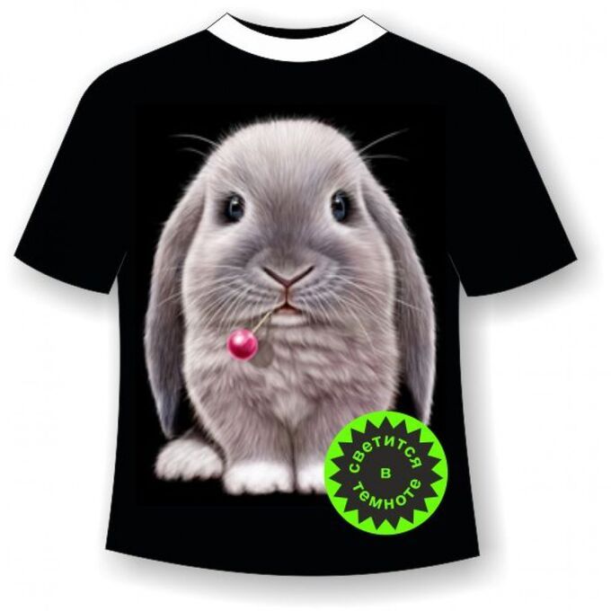 Мир Маек Детская футболка с кроликом 930 (B)