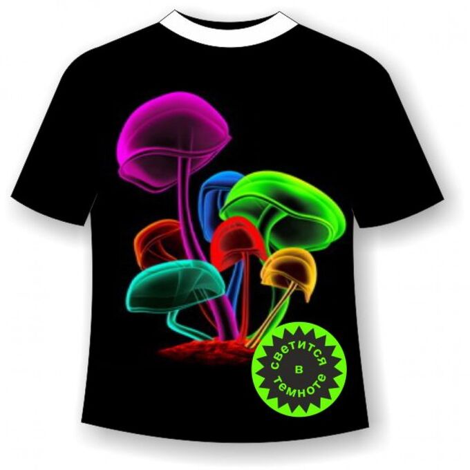 Мир Маек Подростковая футболка с грибами 706