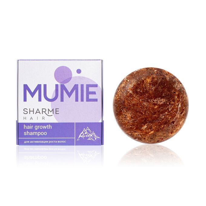 Greenway Натуральный твердый шампунь Sharme Hair Mumie для активизации роста волос, 50 г