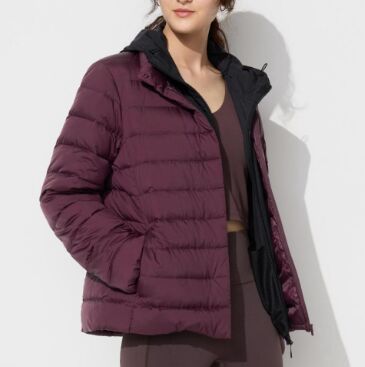 UNIQLO Женская высококачественная легкая пуховая куртка 469869 бордо
