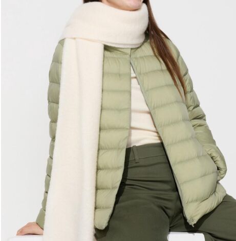 UNIQLO Женская высококачественная легкая пуховая куртка 469869 зеленый