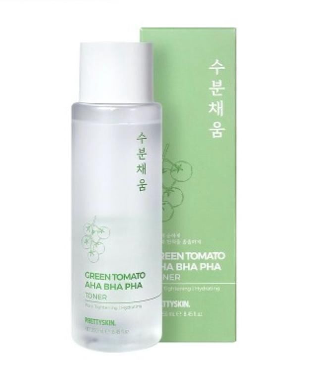Pretty Skin Тоник для сужения пор Green Tomato AHA BHA PHA Toner
