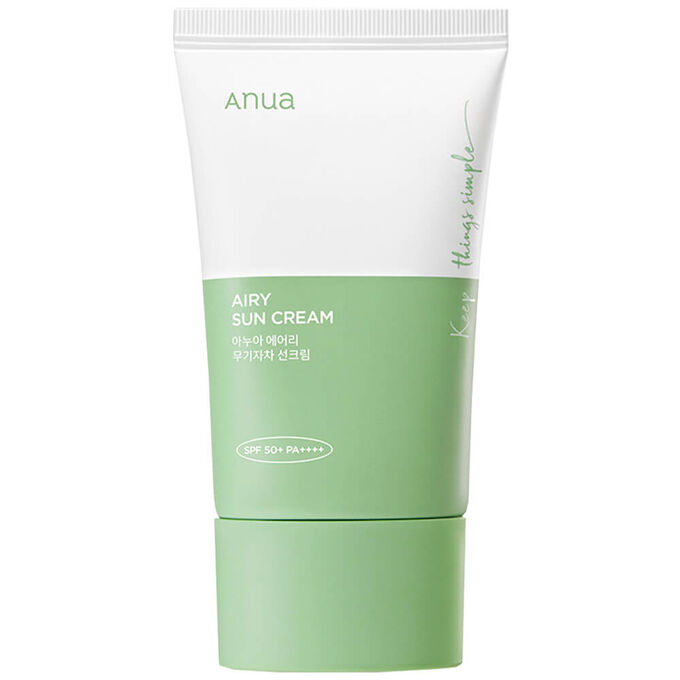 Лёгкий минеральный солнцезащитный крем, Anua Airy Sun Сream SPF50+ PA++++