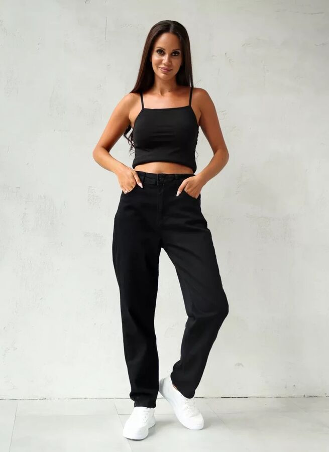 CRACPOT JEANS Женские джинсы МОМ большие размеры CRACPOT