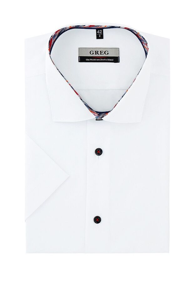 Сорочка мужская короткий рукав GREG 100/109/WH/Z/3p_GB