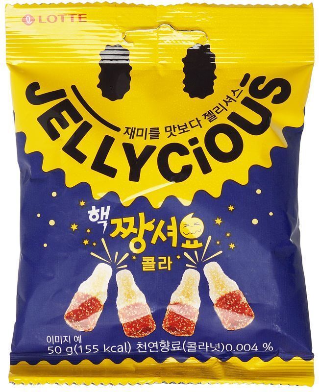 LOTTE Jellycious Жеват.мармелад кислый со вкусом колы 50 гр