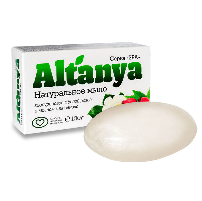 Altanya Мыло гиалуроновое с белой розой и маслом шиповника | 100 гр