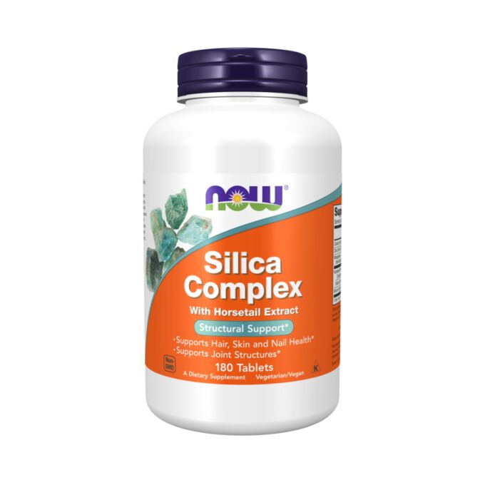 NOW Кремниевый комплекс, SILICA COMPLEX 180 TABS  Кремний - 180 таблеток