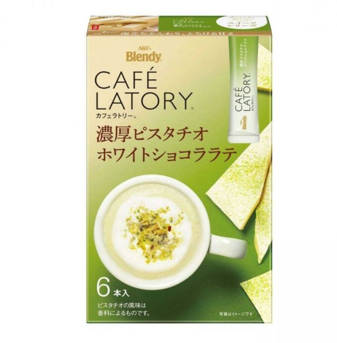 Кофейный Дом AGF Café Latory Премиум Фисташковый Латте с Белым Шоколадом  Япония